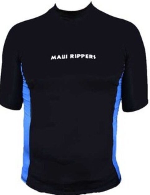 Men's Rashguard Short Sleeve Blue/Black