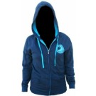 Women's Edgy Hoodie Blue/Turquois